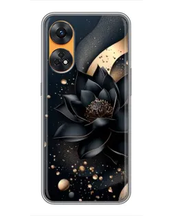 Чехол для OPPO Reno 8T с картинкой «Черный лотос» Чехол для OPPO Reno 8T с картинкой «Черный лотос»