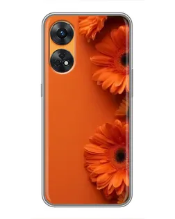 Чехол для OPPO Reno 8T с картинкой «Оранжевые герберы» Чехол для OPPO Reno 8T с картинкой «Оранжевые герберы»