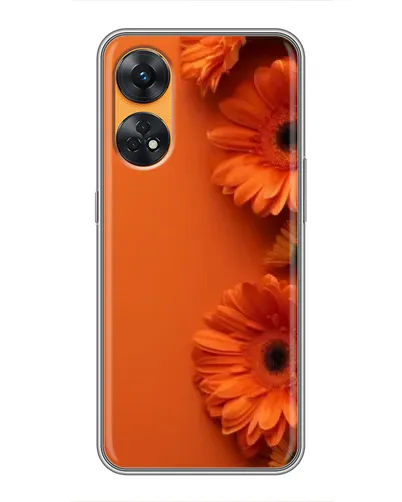 Чехол для OPPO Reno 8T с картинкой «Оранжевые герберы» Чехол для OPPO Reno 8T с картинкой «Оранжевые герберы»