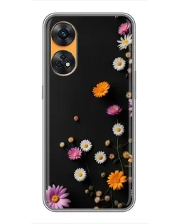 Чехол для OPPO Reno 8T с картинкой «Цветочная композиция» Чехол для OPPO Reno 8T с картинкой «Цветочная композиция»