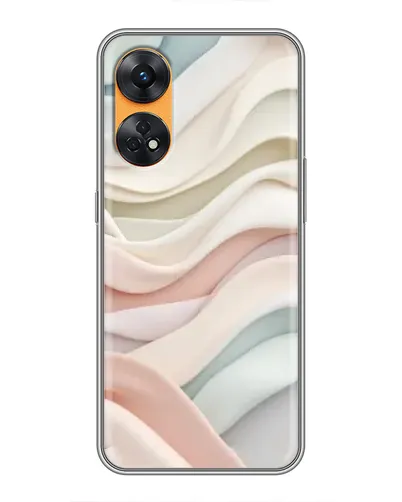Чехол для OPPO Reno 8T с картинкой «Пастельные нежные волны» Чехол для OPPO Reno 8T с картинкой «Пастельные нежные волны»