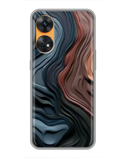 Чехол для OPPO Reno 8T с картинкой «Цветные волны каньона» Чехол для OPPO Reno 8T с картинкой «Цветные волны каньона»