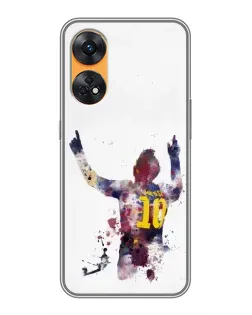 Чехол для OPPO Reno 8T с картинкой «Акварельный Месси Барселона» Чехол для OPPO Reno 8T с картинкой «Акварельный Месси Барселона»