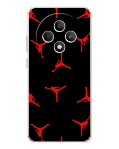 Чехол для OPPO Reno12 F с картинкой «Jordan Red Pattern» Чехол для OPPO Reno12 F с картинкой «Jordan Red Pattern»