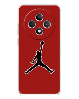 Чехол для OPPO Reno12 F с картинкой «Jordan Red Back»