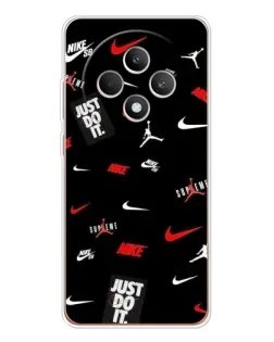 Чехол для OPPO Reno12 F с картинкой «Nike Mix Pattern»