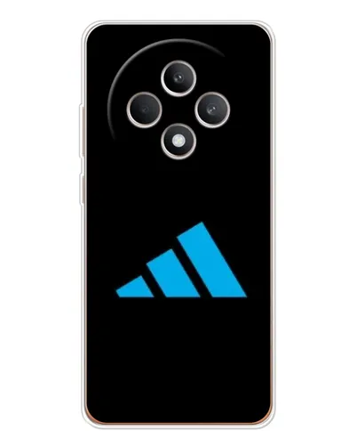 Чехол для OPPO Reno12 F с картинкой «Adidas Cyan Logo»