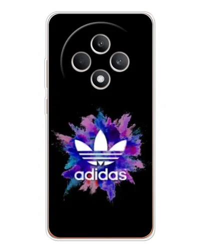Чехол для OPPO Reno12 F с картинкой «Взрыв красок Adidas»