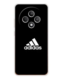Чехол для OPPO Reno12 F с картинкой «Черная классика Adidas»
