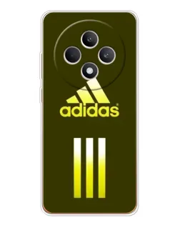 Чехол для OPPO Reno12 F с картинкой «Оливковый градиент Adidas»