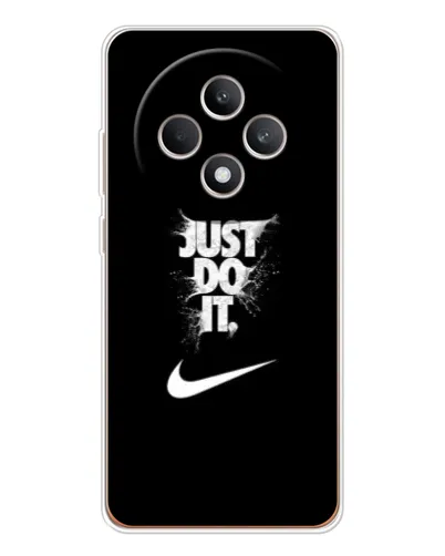 Чехол для OPPO Reno12 F с картинкой «Текстовый принт Nike»