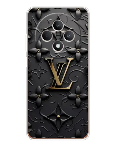 Чехол для OPPO Reno12 F с картинкой «Кожаная текстура LV»