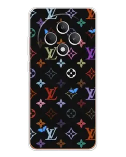 Чехол для OPPO Reno12 F с картинкой «Цветная монограмма LV»