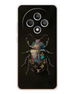 Чехол для OPPO Reno12 F с картинкой «LV — мраморный принт»