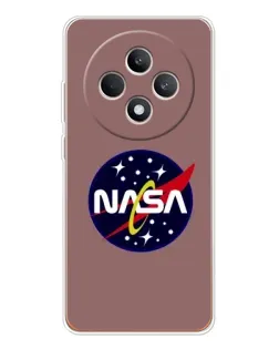 Чехол для OPPO Reno12 F с картинкой «NASA — ретро космос» Чехол для OPPO Reno12 F с картинкой «NASA — ретро космос»