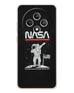 Чехол для OPPO Reno12 F с картинкой «NASA — шагаем по Луне» Чехол для OPPO Reno12 F с картинкой «NASA — шагаем по Луне»