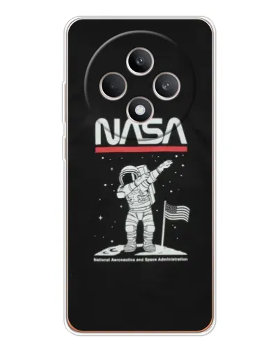 Чехол для OPPO Reno12 F с картинкой «NASA — шагаем по Луне» Чехол для OPPO Reno12 F с картинкой «NASA — шагаем по Луне»