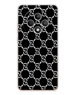 Чехол для OPPO Reno12 F с картинкой «Gucci — сетчатый паттерн»