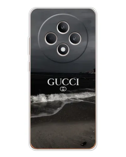 Чехол для OPPO Reno12 F с картинкой «Gucci — морской прибой»