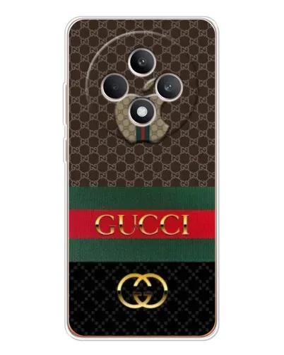 Чехол для OPPO Reno12 F с картинкой «Gucci — брендированный десерт»