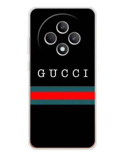 Чехол для OPPO Reno12 F с картинкой «Gucci — красный пояс»