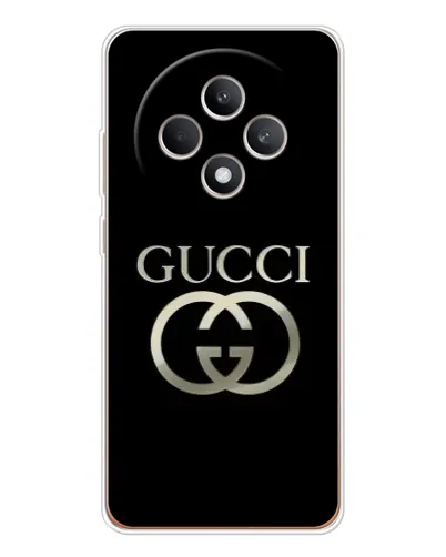 Чехол для OPPO Reno12 F с картинкой «Gucci — золото на черном» Чехол для OPPO Reno12 F с картинкой «Gucci — золото на черном»