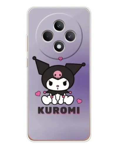 Чехол для OPPO Reno12 F с картинкой «Kuromi — фиолетовый арт»