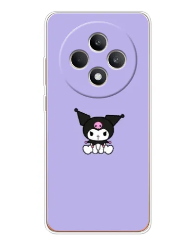 Чехол для OPPO Reno12 F с картинкой «Kuromi — фиолетовый минимализм»