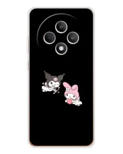 Чехол для OPPO Reno12 F с картинкой «My Melody и Kuromi»