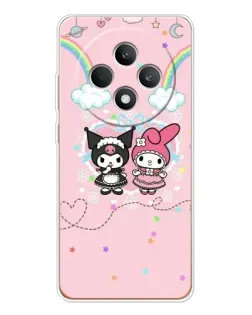 Чехол для OPPO Reno12 F с картинкой «My Melody и Kuromi»