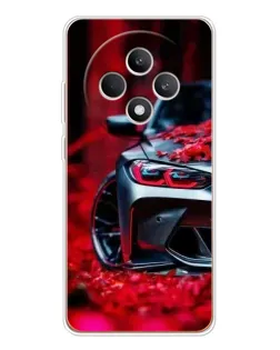 Чехол для OPPO Reno12 F с картинкой «Спортивная BMW и цветы» Чехол для OPPO Reno12 F с картинкой «Спортивная BMW и цветы»