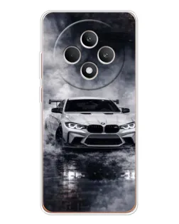 Чехол для OPPO Reno12 F с картинкой «BMW сквозь туман» Чехол для OPPO Reno12 F с картинкой «BMW сквозь туман»