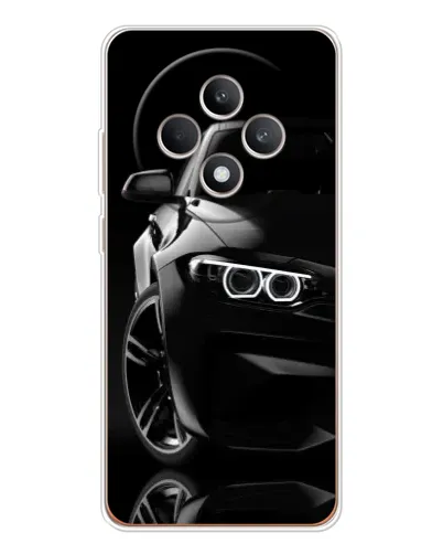 Чехол для OPPO Reno12 F с картинкой «Черная BMW — профиль» Чехол для OPPO Reno12 F с картинкой «Черная BMW — профиль»
