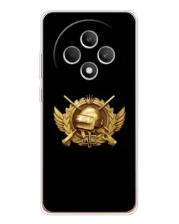 Чехол для OPPO Reno12 F с картинкой «PUBG — оранжевый градиент» Чехол для OPPO Reno12 F с картинкой «PUBG — оранжевый градиент»