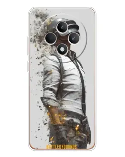 Чехол для OPPO Reno12 F с картинкой «PUBG — боец в пыли»