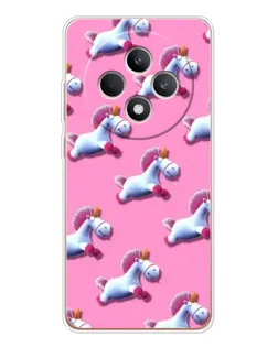 Чехол для OPPO Reno12 F с картинкой «Единороги на розовом» Чехол для OPPO Reno12 F с картинкой «Единороги на розовом»