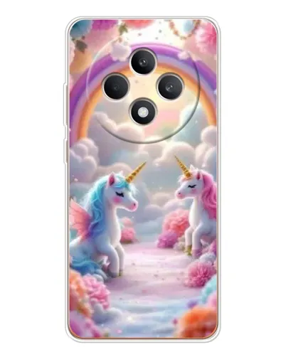 Чехол для OPPO Reno12 F с картинкой «Радуга и единороги» Чехол для OPPO Reno12 F с картинкой «Радуга и единороги»