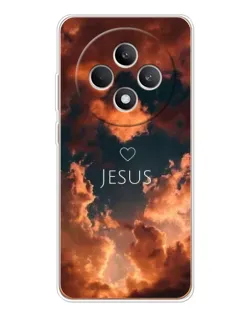 Чехол для OPPO Reno12 F с картинкой «Сияние Имени Jesus»
