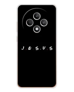 Чехол для OPPO Reno12 F с картинкой «Точки веры J.E.S.U.S.»