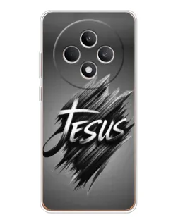 Чехол для OPPO Reno12 F с картинкой «Надпись Jesus Graffiti»