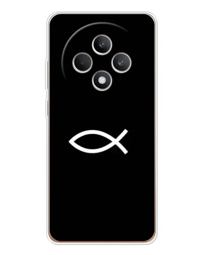 Чехол для OPPO Reno12 F с картинкой «Символ рыбы Jesus» Чехол для OPPO Reno12 F с картинкой «Символ рыбы Jesus»