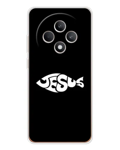 Чехол для OPPO Reno12 F с картинкой «Рыба Jesus» Чехол для OPPO Reno12 F с картинкой «Рыба Jesus»