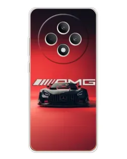 Чехол для OPPO Reno12 F с картинкой «Mercedes AMG — красная линия»