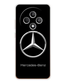 Чехол для OPPO Reno12 F с картинкой «Mercedes Silver Logo»