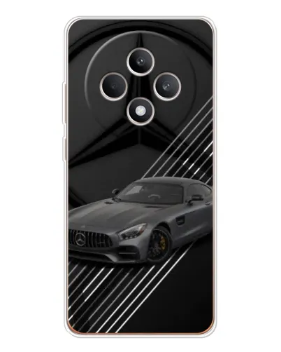 Чехол для OPPO Reno12 F с картинкой «Mercedes AMG — графика» Чехол для OPPO Reno12 F с картинкой «Mercedes AMG — графика»
