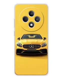 Чехол для OPPO Reno12 F с картинкой «Желтый Mercedes GT»