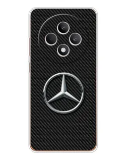 Чехол для OPPO Reno12 F с картинкой «Карбоновый Mercedes стиль»