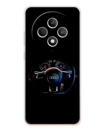 Чехол для OPPO Reno12 F с картинкой «Салон Audi — руль»