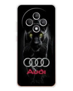 Чехол для OPPO Reno12 F с картинкой «Пантера и Audi»