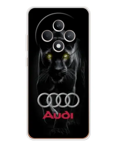 Чехол для OPPO Reno12 F с картинкой «Пантера и Audi»